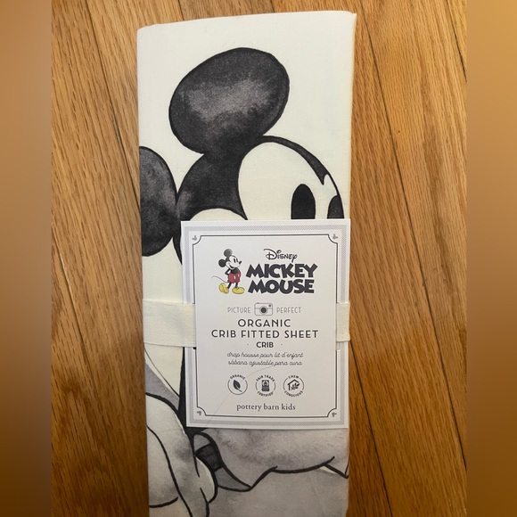 Pottery Barn Kids Other - Pottery Barn Kids Mickey Mouse Crib Sheet – Organic Cotton – NWT
